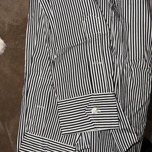 Ralph Lauren Black and White Striped Polo Shirt